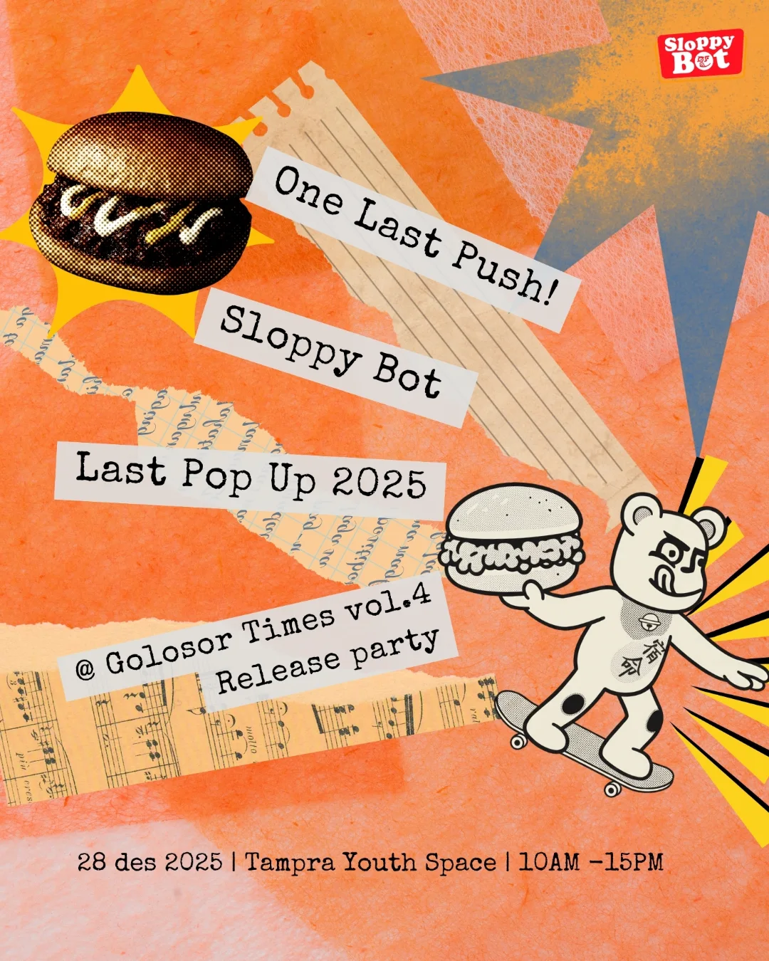 Sloppy Bot — Last Pop Up 2025 at Golosor Times vol.4 Release Party, Tampra Youth Space